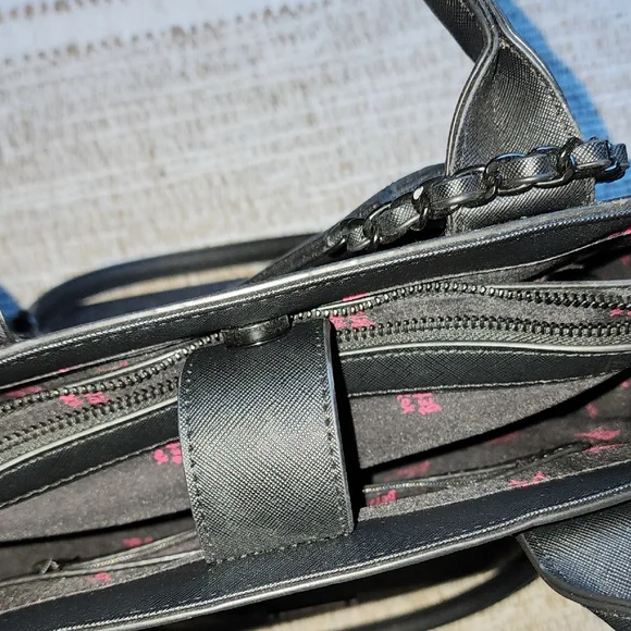 Betsey Johnson Black Bow-Embossed Tote - Picture 11 of 16